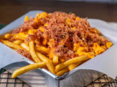 Fritas grande com cheddar e bacon